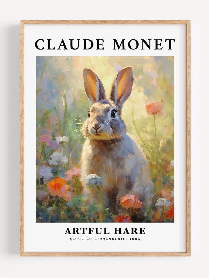 Claude Monet Hare Väggkonsttryck I59-27 för wholesale av Peardrop Prints