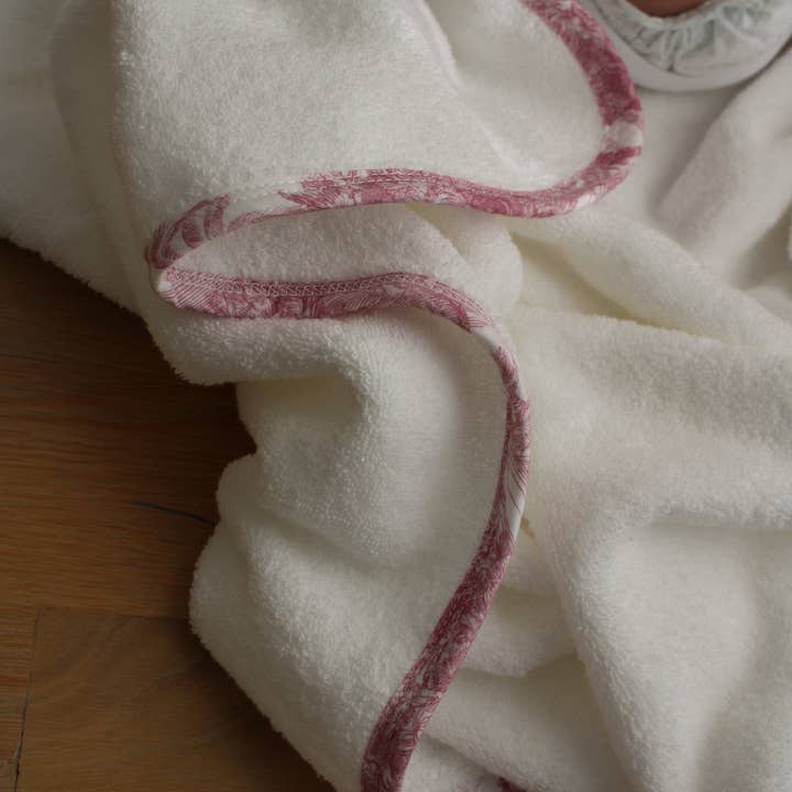 Little Threads - Vendita all'ingrosso Asciugamano con cappuccio - Bambini e neonati - Asciugamano da bagno Pink Toile4