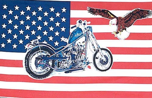 Worldwide Flags Ltd - Vente Drapeaux - Moto USA avec Eagle0