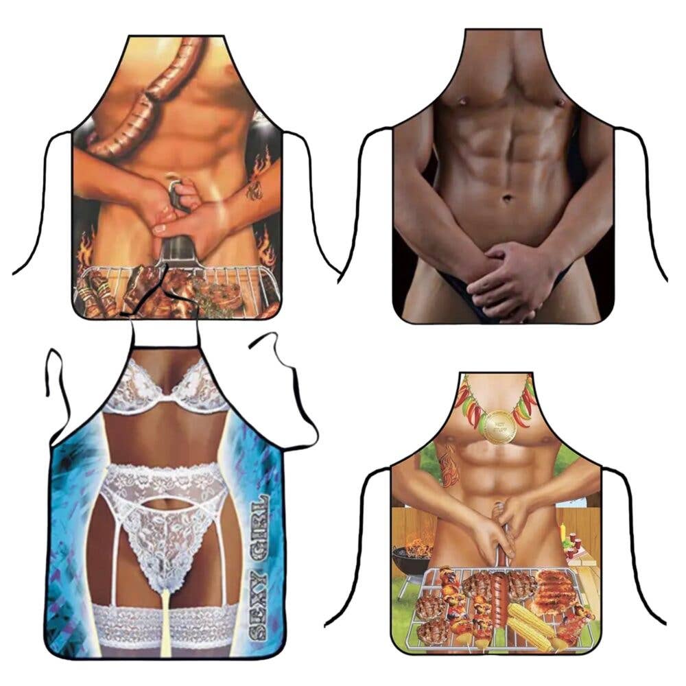 Kinky Pleasure - Wholesale Apron - Kinky Pleasure - AX040 - Apron Sexy BBQ Man Medal6
