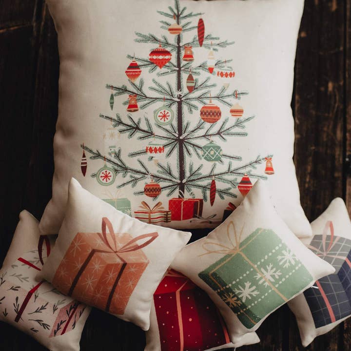 UniikPillows - Wholesale Throw/Decorative Pillow - Nordic Pine Christmas Tree | Throw Pillow | Thank you Gift | Teacher Gift | New Home Gift | Grandma Gift | Mom Gift | Rustic Farmhouse Decor