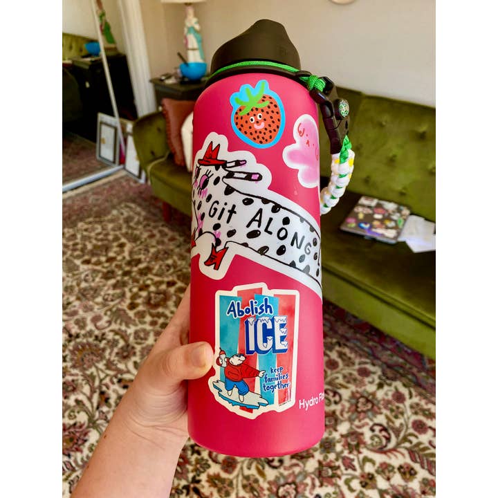 The Peach Fuzz - Wholesale Sticker - Abolish Ice Sticker