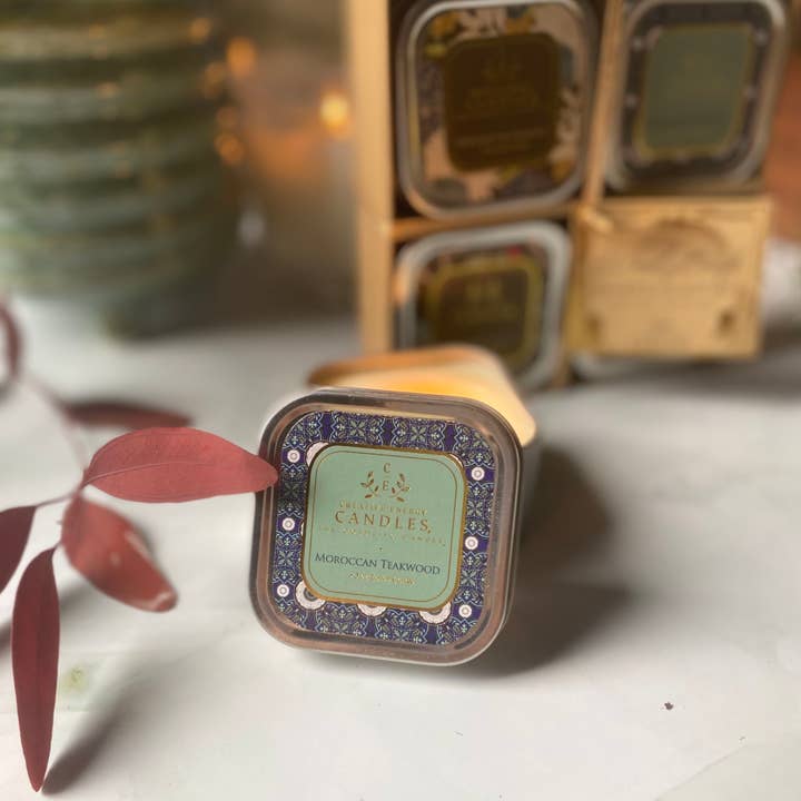 Creative Energy Candles - Wholesale Jar/Filled Candle - Moroccan Teakwood: 2-in-1 Soy Lotion Candle10