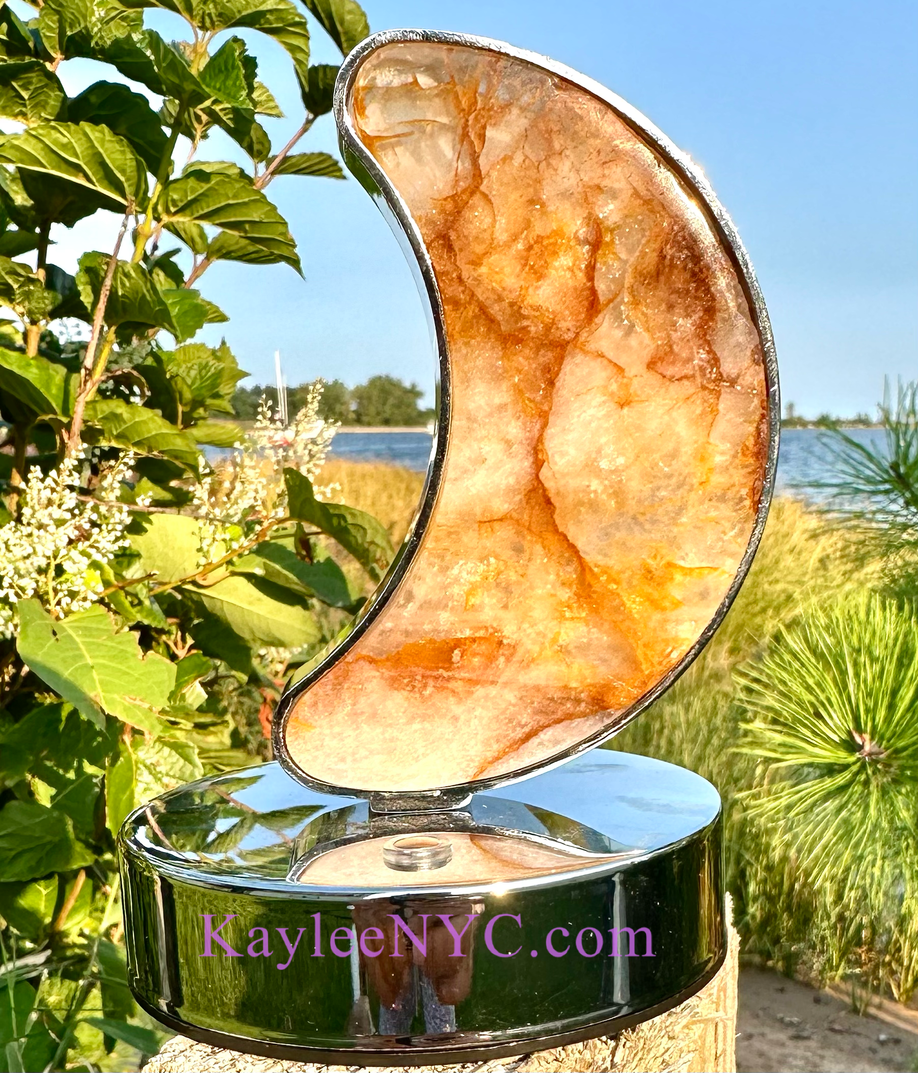 KayleeNYC - Wholesale Accent/Desk Lamp - Natural Crystal Moon Lamp Healing Energy4