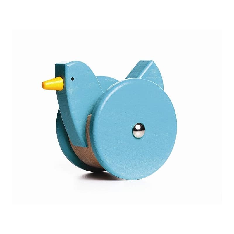 BAJO WOODEN TOYS - Wholesale Wood Toy - Kids - Wooden Chicken on Wheels (Wobbly)3