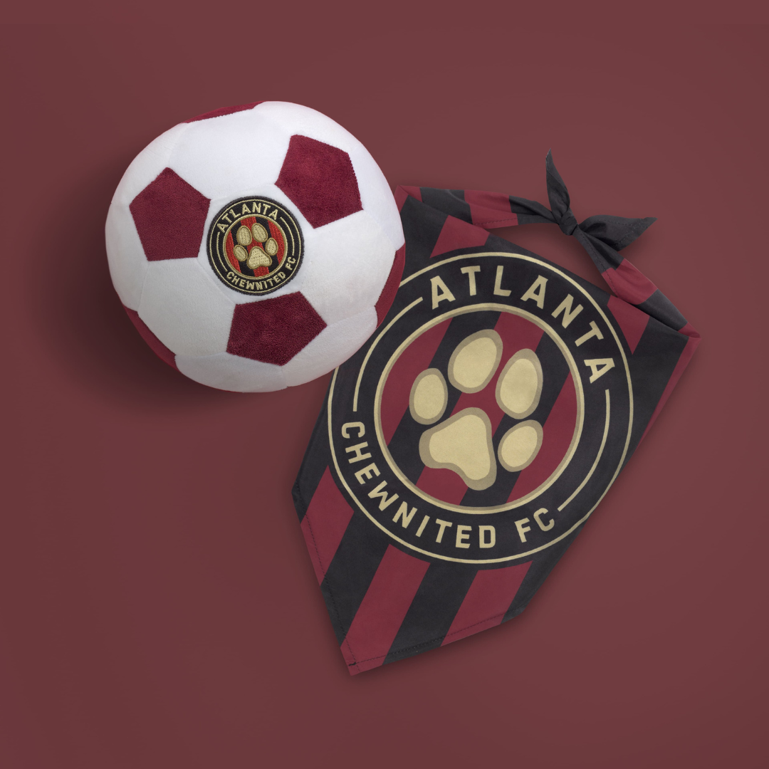 Floofball - Vendita all'ingrosso Peluche - Cani - Pallone da calcio in peluche per cani Atlanta Chewnited3