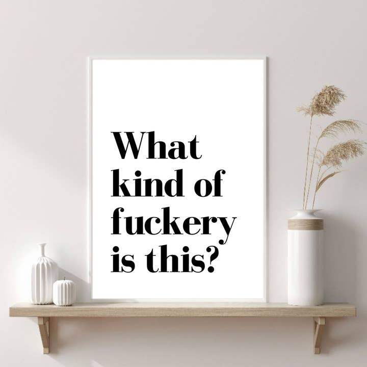 Typography Quote Print, Fun Text Print, Quote Art Prints for wholesale by PRINTD image