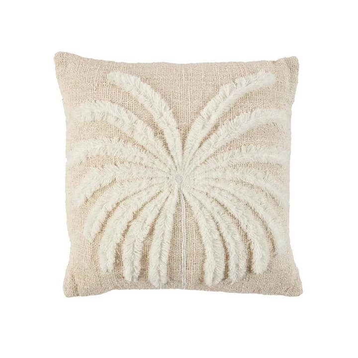 The Isla Palm Kissenbezug – Naturweiß für den Großhandel von Bazar Bizar Living