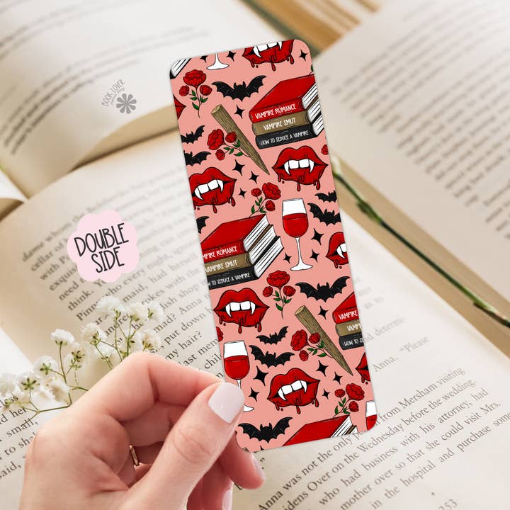 Marque-page Romance vampire / Marque-page vampire pour bibliophiles pour la vente par Book Lover Merch Shop