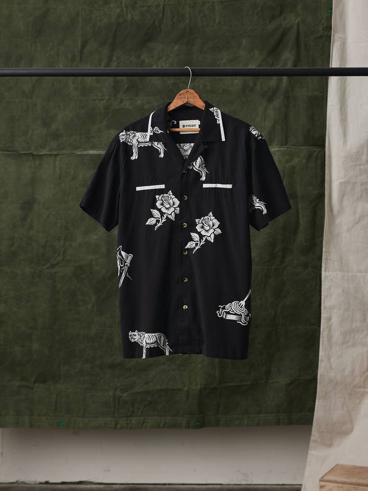 Pyknic - Wholesale Button Down Shirt - Unisex - Pasta La Vista Italian Food Casual Button Up Shirt Men Women