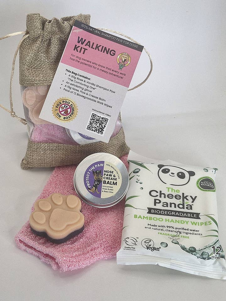 Walking Kits - Dog Shampoo Bar, Balm & Walk Wipes Set for wholesale by Tilly & Family