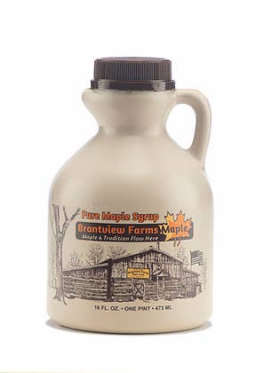 Maple Syrup Pint for wholesale by Brantview Farms Maple
