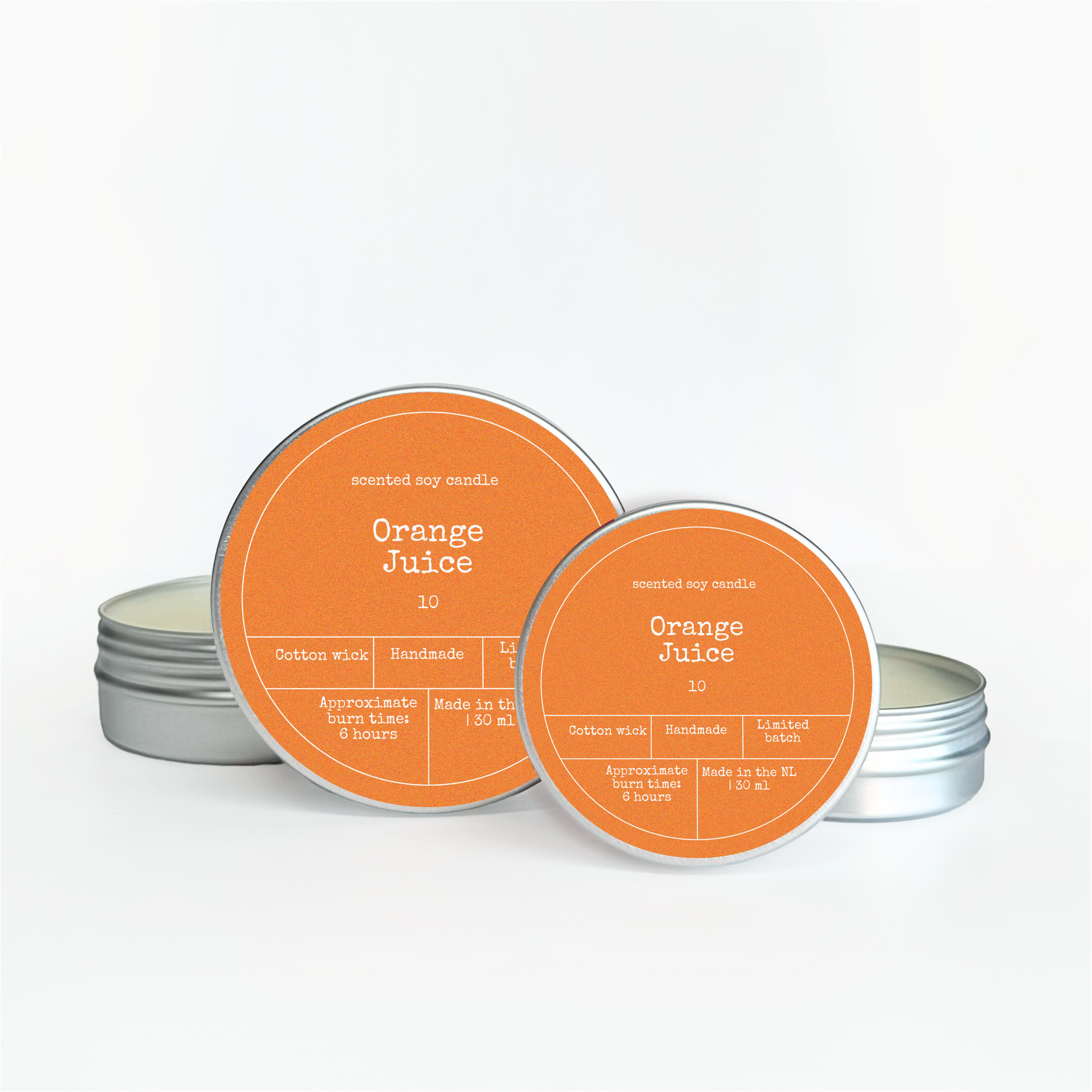 Bon Babef - Wholesale Jar/Filled Candle - SOY WAX SCENTED CANDLE | Orange Juice1