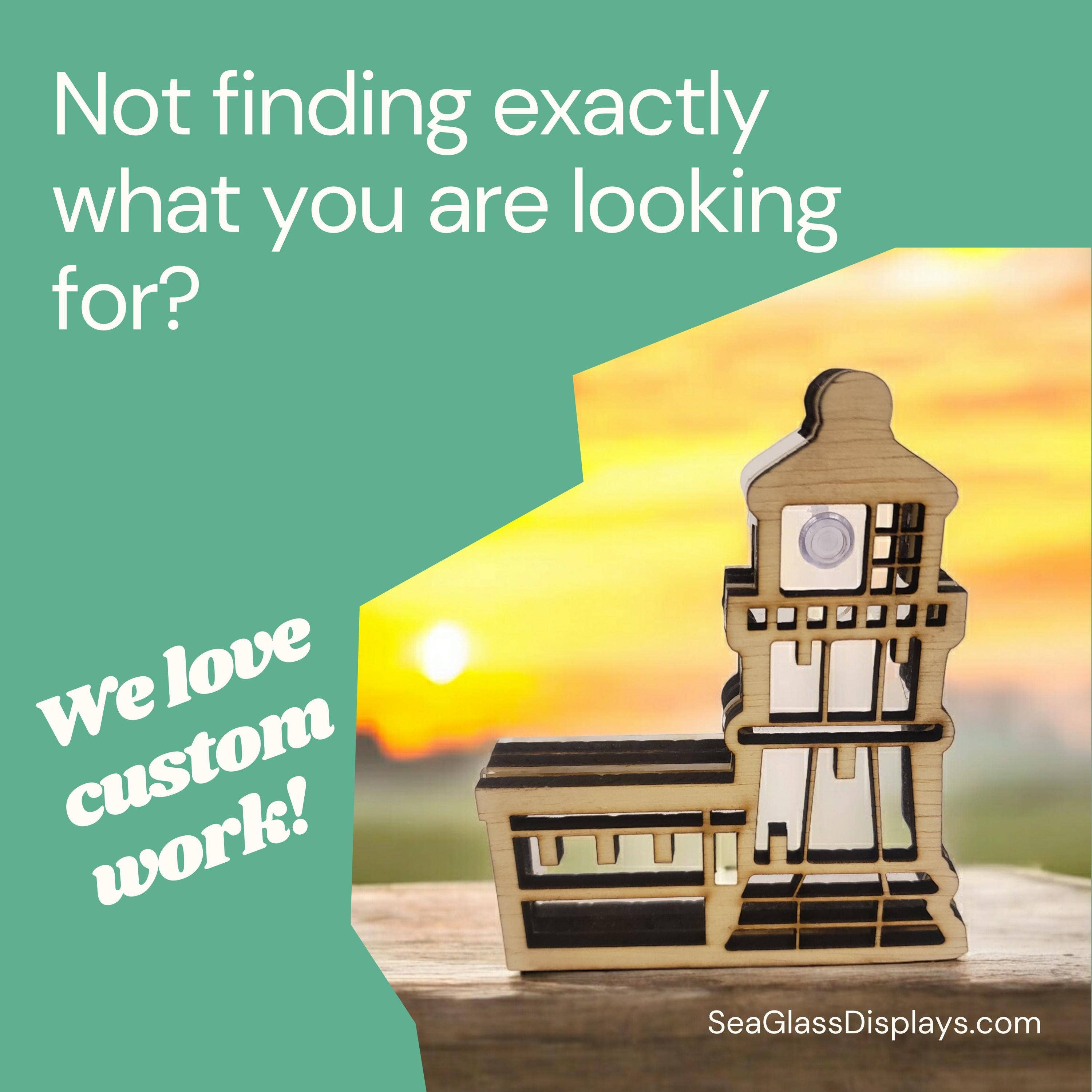 Sea Glass Displays - Wholesale Display Case - Sea Turtle Sea Glass Shadowbox Display 4 Styles8