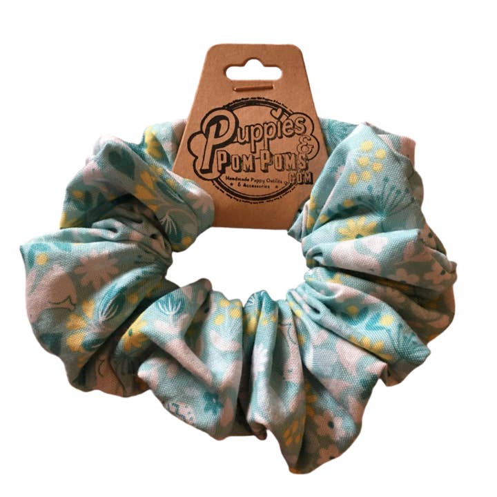 Sweet Spring Mint Scrunchie for wholesale by Puppies & Pom Poms