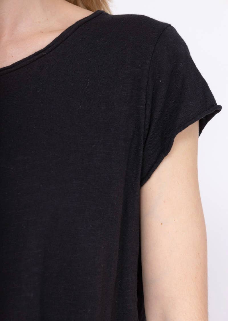 LINEN & COTTON HOUSE – Engroshandel T-shirt – til kvinder – Bomuld t-shirt med rund hals, basis 811737