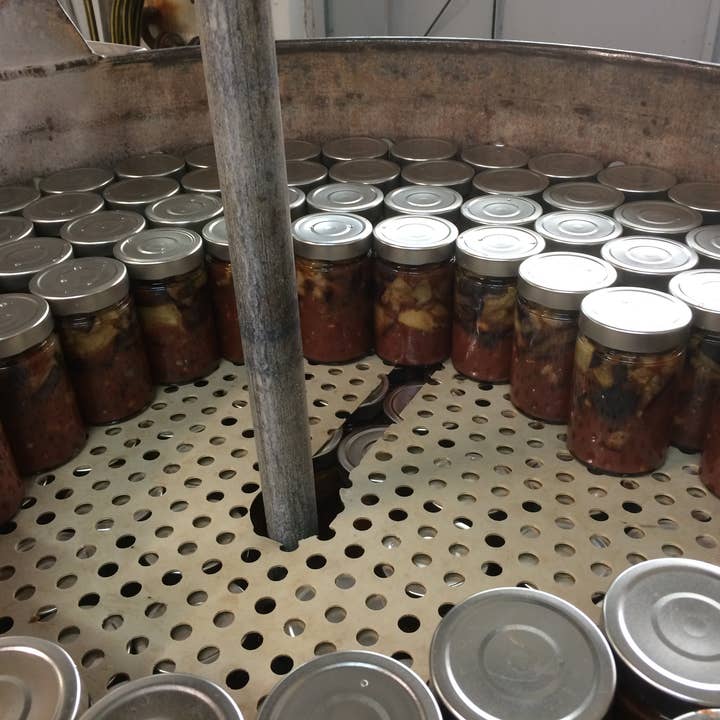 CONSERVES GUINTRAND - Vendita all'ingrosso Sottaceti - Zucchine saltate in salsa di pomodoro PG 327 ml (vasetto)6