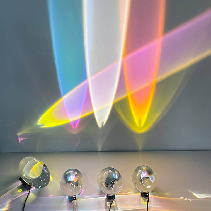 4 Colors Adjustable LED Crystal Ball Lamp Night Projector for wholesale by VIVZONE