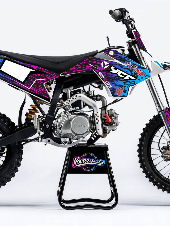 Kit Deco Moto YCF Bigy 2017–2021 – Compatible Dirt Bike – Estilo Racing (Varios Colores) para venta al por mayor de kover graphik