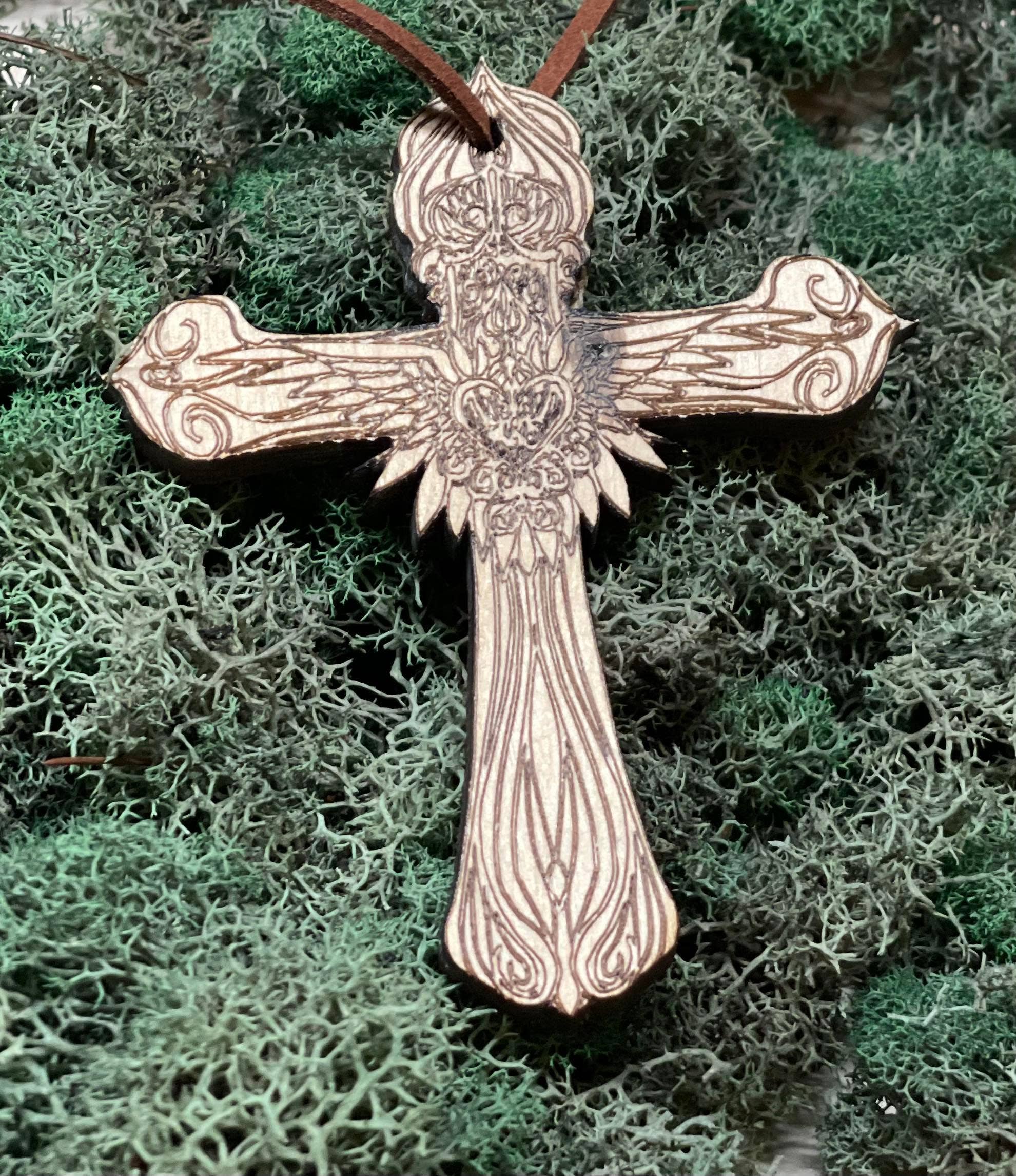 Georgia Grace Vintage Designs – wholesale Car Freshener - Unisex – Reusable Wooden Air Freshener - Cross 20