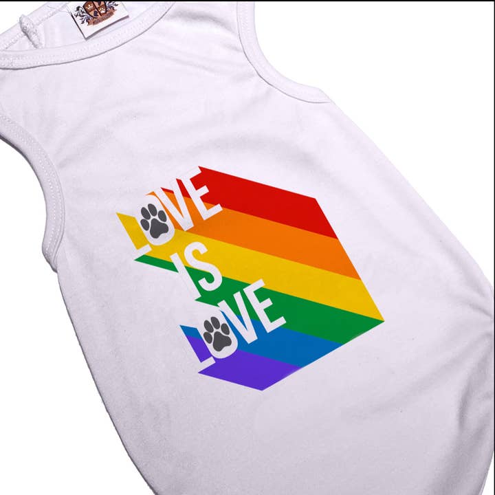 Pride Kærlighed er Kærlighed | Strækbar Kæledyrstrøje for engroshandel hos House of FurBaby