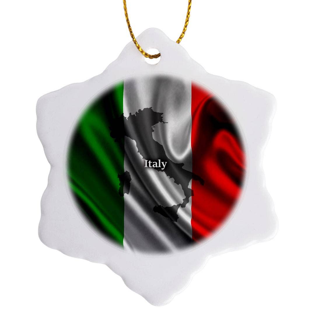 3dRose - Wholesale Ornament - 3dRose, Italian Flag Design, Ornament7