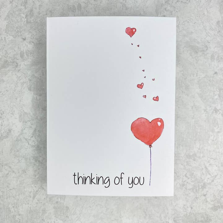 Thinking Of You Heart Balloons for wholesale by by Emily Young