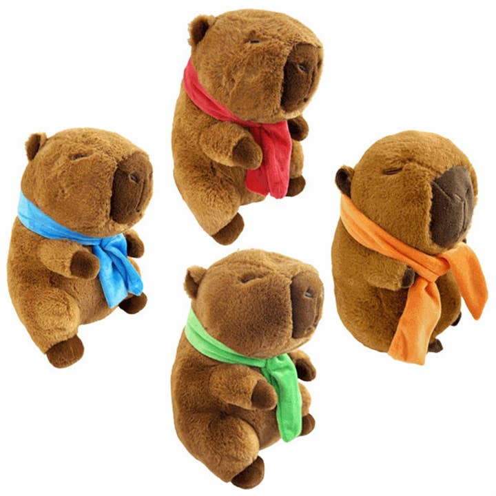 Capybara With Scarf 55 cm 4 Ass. for wholesale by TSJJ