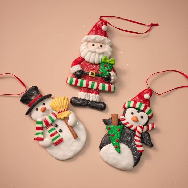 Adornos de árbol de Navidad de 5" H Amigos Clásicos de Vacaciones para venta al por mayor de LINSPIRE