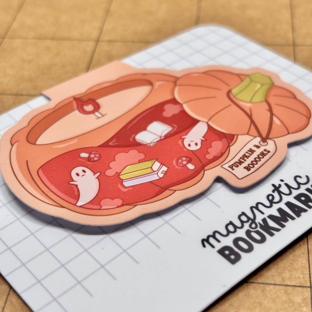 Stickiply - Wholesale Bookmark - Pumpkin & Books | Magnetic Bookmark5