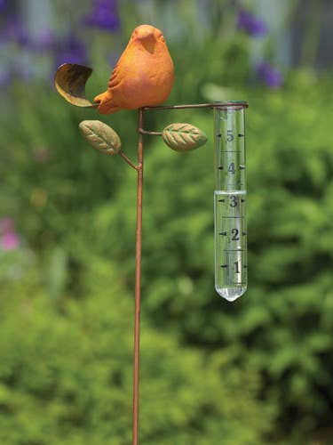 Spice Bird Rain Gauge, Staked for wholesale by Ancient Graffiti