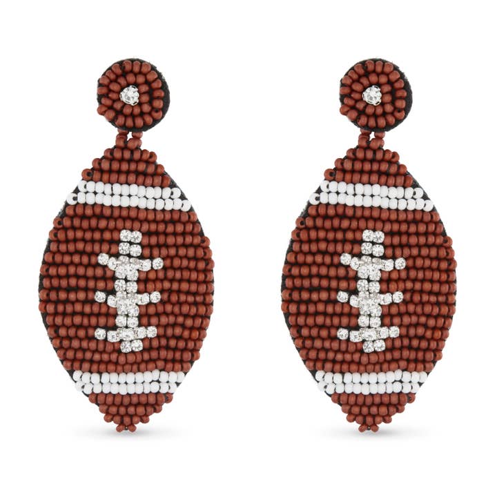 Beaded Sports & Game Day Earrings for wholesale by Amanda Blu