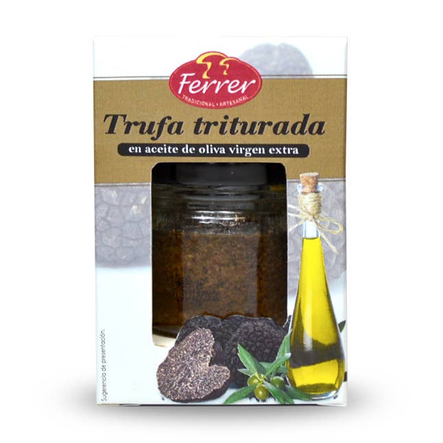 Trüffelpastete gefüllt mit nativem Olivenöl 30G für den Großhandel von FERRER TRADICIONAL
