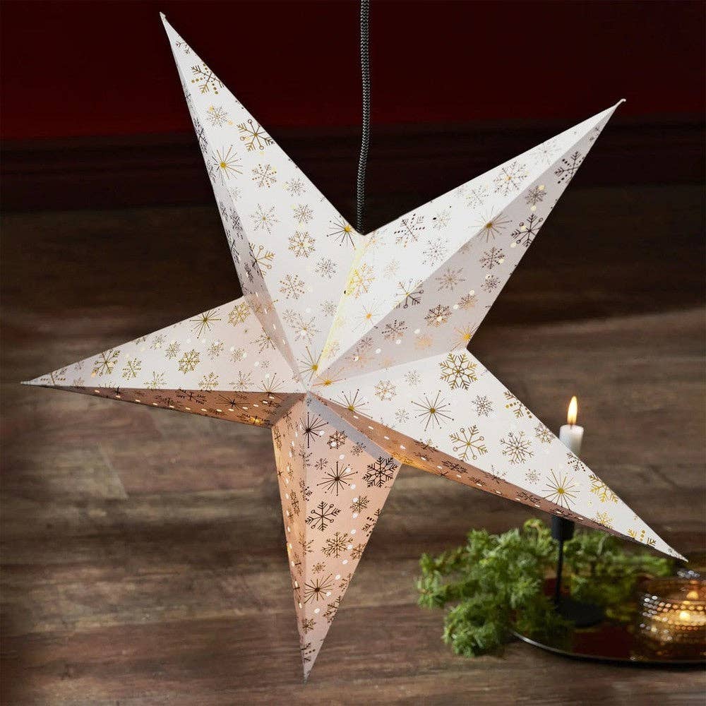 Black Qubd - Wholesale Christmas Decoration - Large LED Festive Hanging Stars9