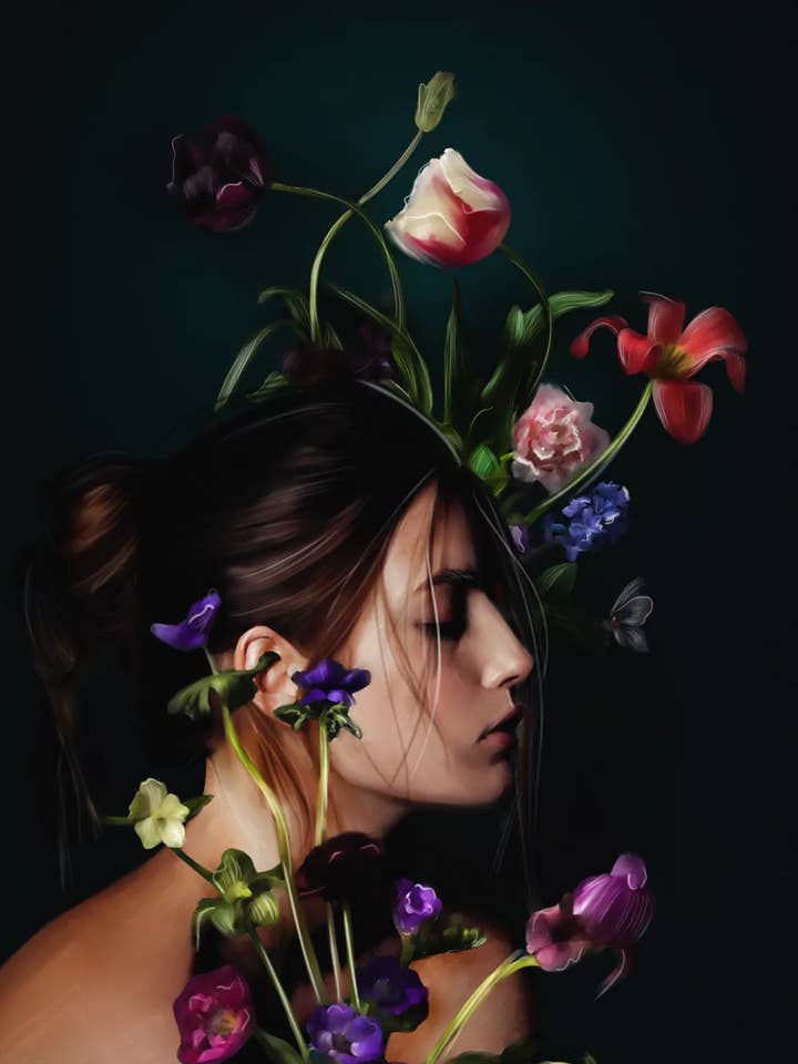 Plakat Maria für den Großhandel von Linn Wold