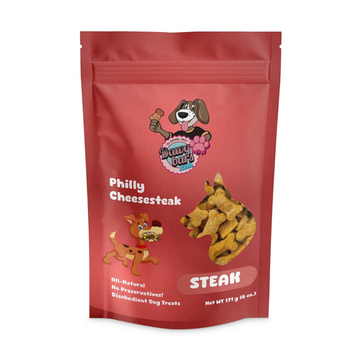 All Natural Premium ”Philly Cheesesteak” hund- och valpgodis för wholesale av Katz Krave