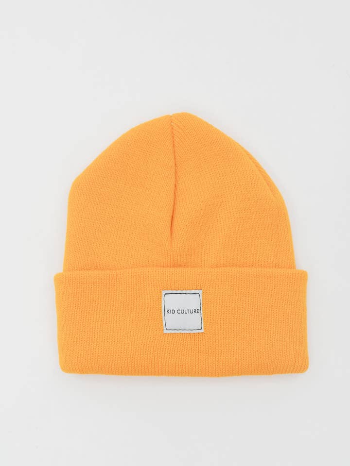 Gorro acrílico Karter, color mostaza para venta al por mayor de Kid Clothier