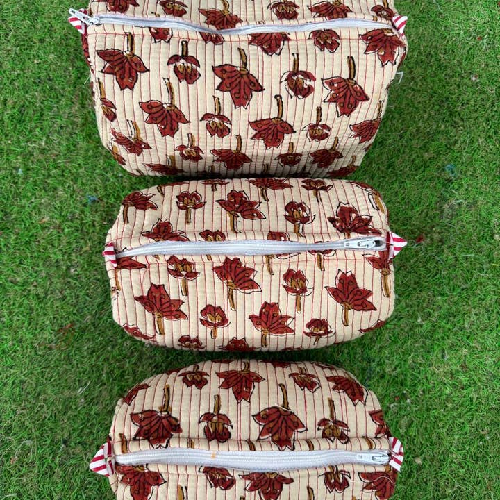 GYPSY STUDIO - Wholesale Makeup/Cosmetic Bag - Luxury 3-Piece Cotton Makeup Bag Collection Makeup Bags 3