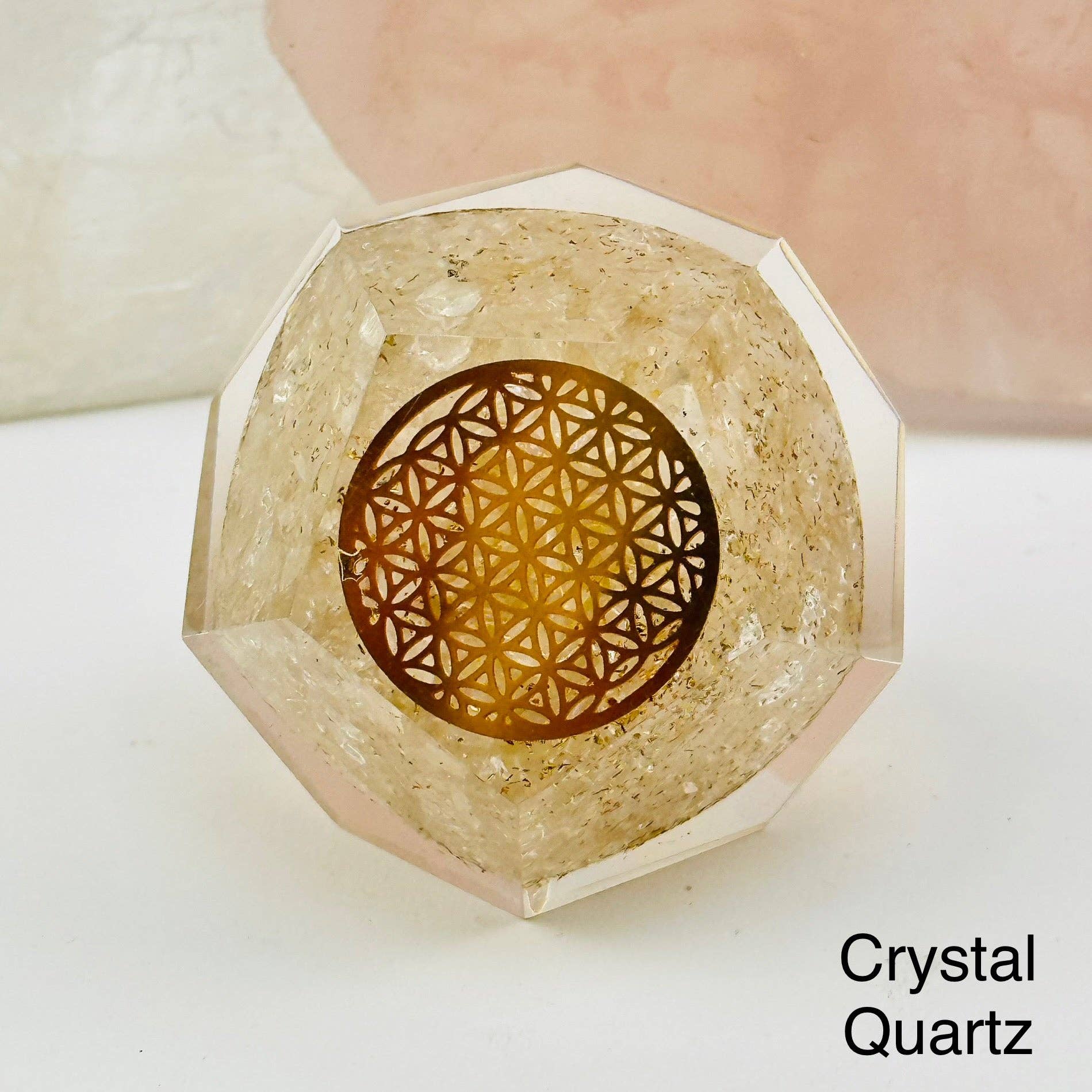 Rock Paradise – wholesale Spiritual stone/crystal – Crystal Orgone Dodecahedron with Flower of Life5