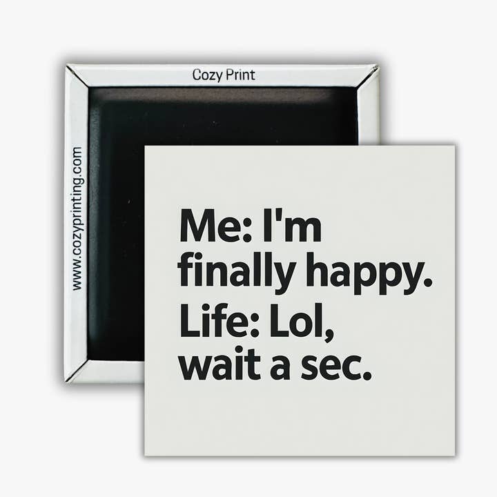 Funny Photo Magnets with Words – 2.5” Square for wholesale by Cozy Print