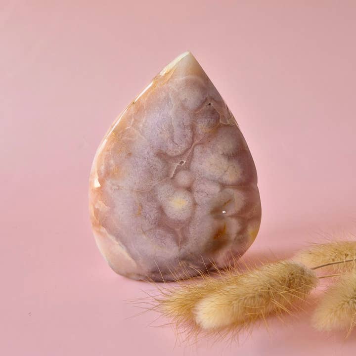 Moonlight Gemstones - Wholesale Spiritual Stone/Crystal - Druzy Pink Amethyst Freeforms & Flames – Magical Soft Energy11