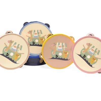 Tambourine "Noah's Ark" 4 Ass. for wholesale by Magni ApS