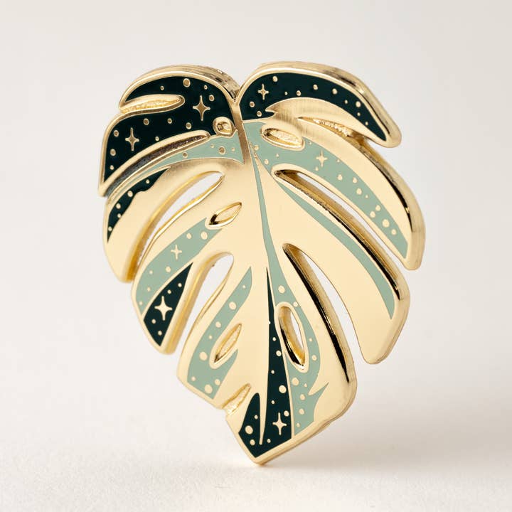 Variegated Monstera 'Thai Constellation' Plant Pin for wholesale by Happily Plants