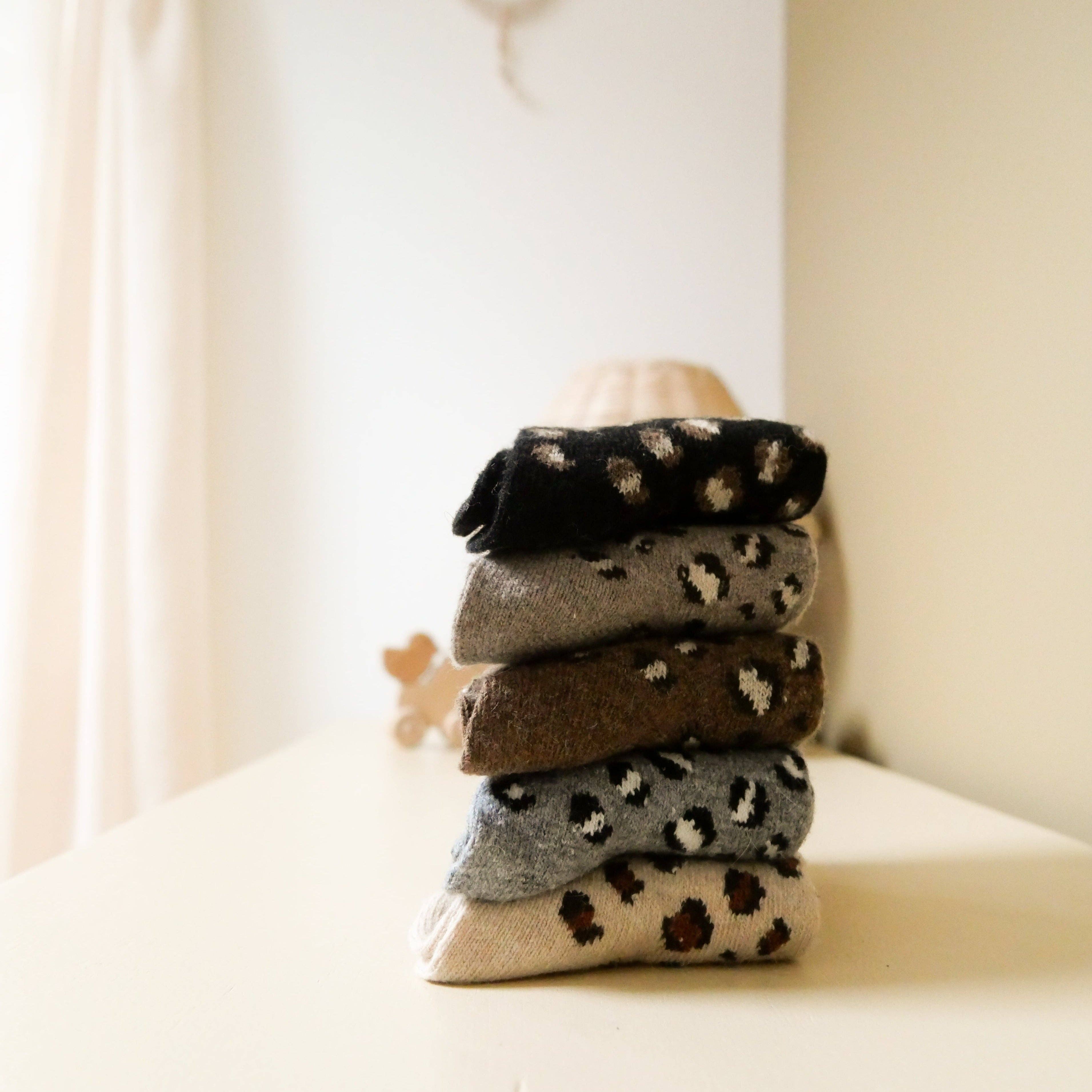 Gentil Coquelicot Paris – Großhandel Socken – Damen – Socken mit Leopardenmuster9