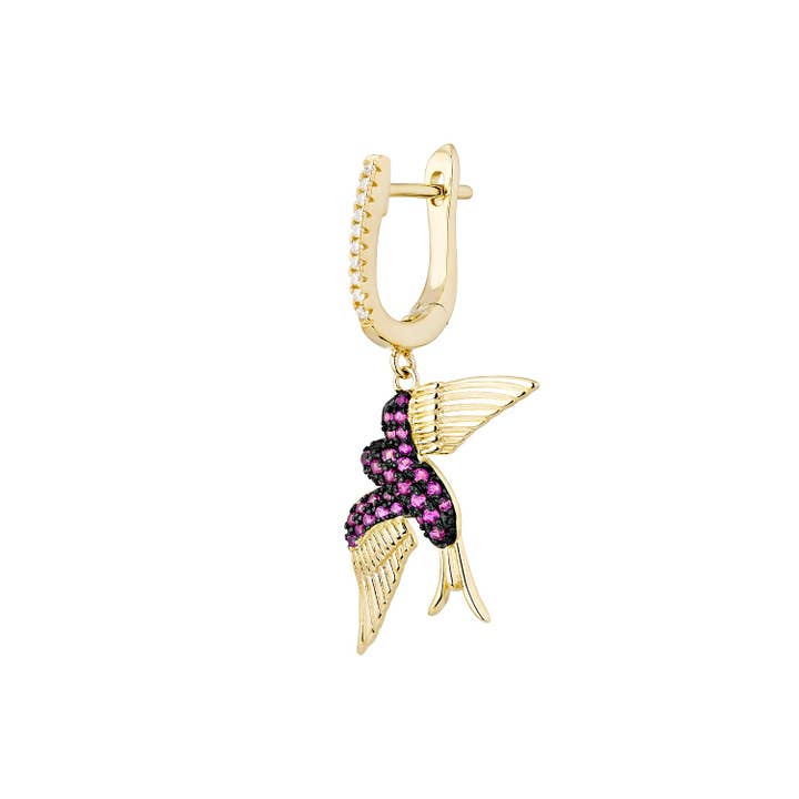 EarCandy Jewelry - Wholesale Single Earring - NAHUA HOOP PIERCING EARRING