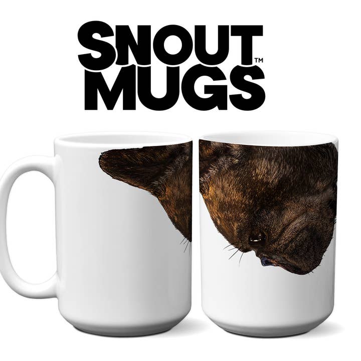 Brindle French Bulldog Snout Beker voor wholesale door American Brand Studio