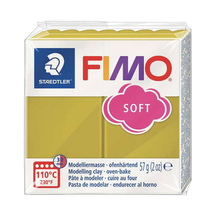 Graine Créative - Venta al por mayor Kit de manualidades - FIMO SOFT 57 G, VERDE HIERBA