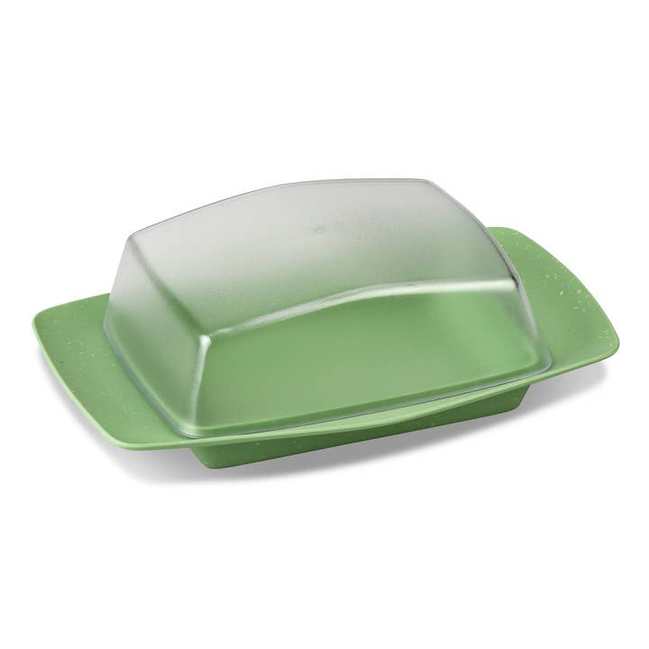 Nature leaf green Butter dish RIO for wholesale on Faire