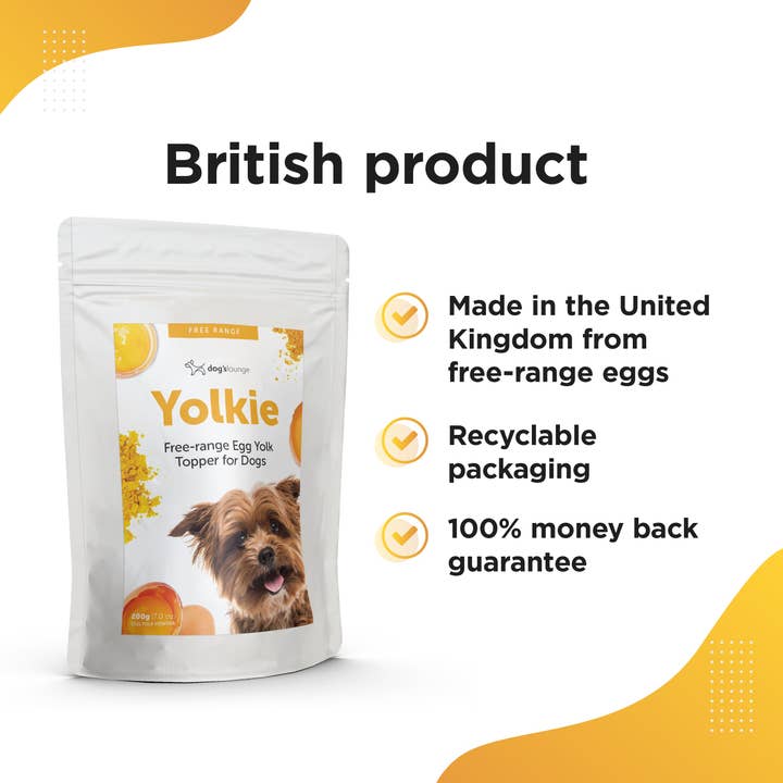Dog's Lounge – wholesale Pet supplement – Dog – YOLKIE – Free-Range Egg Yolk Topper for Dogs3