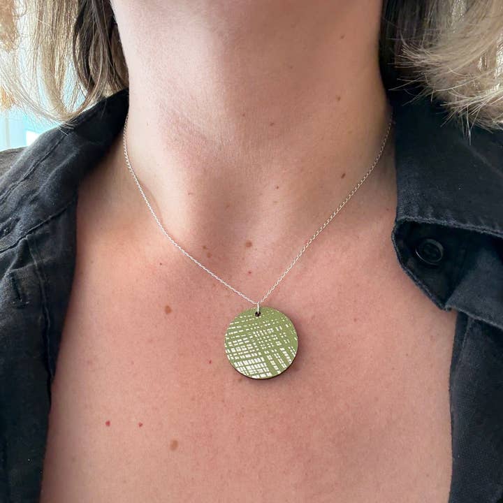 Doodle Necklace - Green for wholesale by Deryn Jewellery